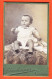 01136 / ♥️ ⭐ Photo CDV GIEN 45-Loiret 1900s ◉ Bébé Cheveux Bouclés Sur Une Fourrure ◉ Photographe CHARBONNIER - Anonymous Persons