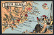 Artista-Postal Costa Brava /Mapa, Panorama Mit Palamos, Tamariu Und Llafranc  - Other & Unclassified