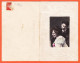 01590 / ♥️ ⭐ Double-Carte-Lettre Gauffrée BONS SOUHAITS Ajouti-Photographie Jeune Couple Jules SERVOUZE 1920s - New Year