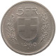 SWITZERLAND 5 FRANCS 1968 #s105 0023 - 5 Francs