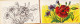 Delcampe - 01614 / ♥️ ⭐ Rare FLEURS Carnet 6  CP Lithographie BEAUBERLIN PFEIPFER VEVEY N° 823- Modèle + Dessins à Colorier 1910s  - Other & Unclassified
