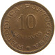 MOZAMBIQUE 10 CENTAVOS 1960 #s105 0627 - Mosambik