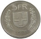 SWITZERLAND 5 FRANCS 1984 UNC #sm14 0989 - 5 Francs