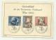DEUTSCHES REICH - CONGRESSO POSTALE EUROPEO 1942 - Cartes Postales
