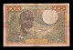 West African St. Senegal 1000 Francs ND (1959-1965) Pick 703Km Bc/Mbc F/Vf - États D'Afrique De L'Ouest