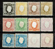 Portugal, 1870/6, # 36/47 Dent. 12 3/4, P. Liso, Com Certificado, C.v. +5000,00, MH - Neufs