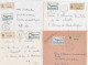 37075# LOT 20 LETTRES FRANCHISE PARTIELLE RECOMMANDE Obl TERVILLE MOSELLE 1967 1968 Pour METZ 57 - Lettres & Documents