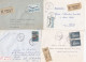 37078# LOT 18 LETTRES FRANCHISE PARTIELLE RECOMMANDE Obl THIONVILLE MOSELLE 1967 1968 Pour METZ 57 - Storia Postale