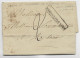 CHILE CHILI LETTRE COVER VALPARAISO 1838 LETTRE COVER  BORDEAUX FRANCE + PAYS D'OUTREMER - Schiffspost