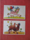 Lot Of 2 Cards.   Painting  By Wolo  Stanford Califorina Convalascent Home Playroom   Ref 6408 - Musées