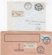 37092# LOT 7 LETTRES FRANCHISE PARTIELLE RECOMMANDE Obl WILLERWALD MOSELLE 1967 1968 Pour METZ 57 - Cartas & Documentos