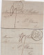 37097# LOT 2 LETTRES Obl AMIENS 21 MARS 1839 T13 + AMIENS 9 NOVEMBRE 1839 T14 SOMME - 1801-1848: Vorläufer XIX