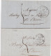 37099# LOT 2 LETTRES Obl AVIGNON 17 SEPTEMBRE 1836 T13 + AVIGNON 19 NOVEMBRE 1836 T12 VAUCLUSE - 1801-1848: Voorlopers XIX