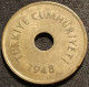 TURQUIE - TURKEY - 2 1/2 KURUS 1948 - KM 885 - ( 2½ Kuruş ) - Turkije