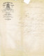 N°10A En Paire Horizontale (1 Ex. Avec Pli) S/LAC Obl. P85 NAMUR (1860)+ Entête MAISON ANCIAUX-BAIVY Imprimerie Lithogra - 1858-1862 Medaglioni (9/12)