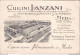 Bc794 Cartolina  Pubblicitaria Meda Cugini Lanzani Treno Abrasione Retro Milano - Milano