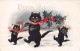 ¤¤  -  Lot De 5 Cartes De " CHATS  "  - Bonne Année, Joyeuses Pâques   -  ¤¤ - Chats