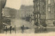 75 - INONDATIONS DE PARIS 1910 - GARE SAINT LAZARE ET RUE DE ROME - Inondations De 1910