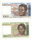 De La Reunion :   Lot De DEUX Billets Neufs De Madagascar De 500 Et 1000 Francs - Madagaskar