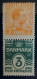 1919 - Danmark Paire 7 Ore Christian X + 3 Ore Numeral - Denmark - Ongebruikt