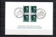 Germany 1937 Sheet Definitive Hitler Stamps (Michel Block 8) Used - Gebruikt