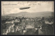 AK Offenburg, Zeppelin III über Dem Ort  - Airships