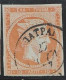 Grece N° 0013 B Tête De Mercure Orange S Azuré 10 L Chiffre 10 Au Verso - Used Stamps