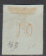 Grece N° 0013 B Tête De Mercure Orange S Azuré 10 L Chiffre 10 Au Verso - Used Stamps