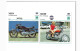 8 Fiches "Motos" Triumph,Norton,Yamaha.Format: 14 X 14 Centimètres. - Autres & Non Classés