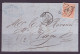 FRANCE 1853-1860 Napoleon III Stamp 40c Orange YT N°16 On The Cover Oblitération Petits Chiffres 1727 - 1853-1860 Napoleon III