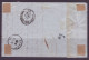 FRANCE 1853-1860 Napoleon III Stamp 40c Orange YT N°16 On The Cover Oblitération Petits Chiffres 1727 - 1853-1860 Napoléon III.