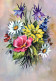 FLEURS Vintage Carte Postale CPSM #PAR216.A - Flowers