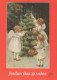 ENGEL WEIHNACHTSFERIEN Feiern & Feste Vintage Ansichtskarte Postkarte CPSM #PAG912.A - Engelen