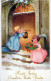 ENGEL WEIHNACHTSFERIEN Vintage Ansichtskarte Postkarte CPSMPF #PAG777.A - Anges