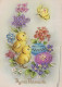 EASTER CHICKEN EGG Vintage Postcard CPSM #PBP212.A - Ostern