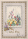 OSTERN HUHN EI Vintage Ansichtskarte Postkarte CPSM #PBP141.A - Easter