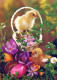 OSTERN HUHN EI Vintage Ansichtskarte Postkarte CPSM #PBO685.A - Easter