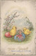 OSTERN HUHN EI Vintage Ansichtskarte Postkarte CPSM #PBO670.A - Easter