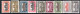 Autriche - Lot De 9 Timbres - Bâtiment Du Parlement - N° 214 à 222  - 1919 - Used Stamps