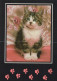 CHAT CHAT Animaux Vintage Carte Postale CPSM Unposted #PAM219.A - Chats