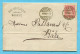 Faltbrief Von Genève Nach Basel 1880 - Lettres & Documents