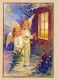 ENGEL WEIHNACHTSFERIEN Feiern & Feste Vintage Ansichtskarte Postkarte CPSM #PAH933.A - Anges