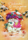 Neujahr Weihnachten SCHNEEMANN Vintage Ansichtskarte Postkarte CPSM #PAZ674.A - Nouvel An