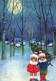 Bonne Année Noël ENFANTS Vintage Carte Postale CPSM #PAY887.A - Nouvel An