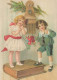 Bonne Année Noël ENFANTS Vintage Carte Postale CPSM #PAY837.A - Nouvel An