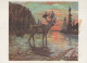 Bonne Année Noël CERF Vintage Carte Postale CPSM #PAU759.A - Neujahr