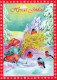 SANTA CLAUS Happy New Year Christmas GNOME Vintage Postcard CPSM #PAU496.A - Santa Claus