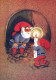 PÈRE NOËL Bonne Année Noël GNOME Vintage Carte Postale CPSM #PAU199.A - Santa Claus
