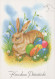 EASTER RABBIT EGG Vintage Postcard CPSM #PBO461.A - Easter