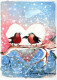 Buon Anno Natale UCCELLO Vintage Cartolina CPSM #PBM656.A - Neujahr